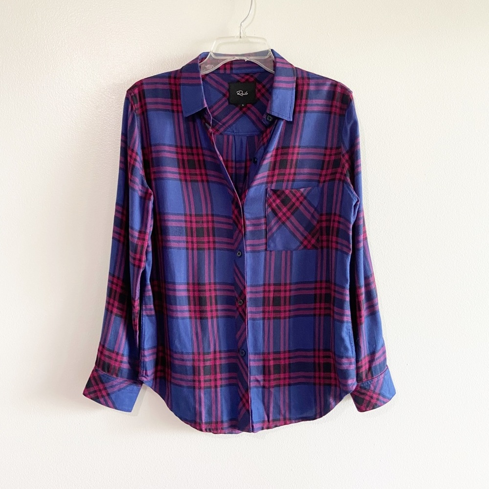 Rails Plaid Button Down Hunter Raspberry Royal Bl… - image 6